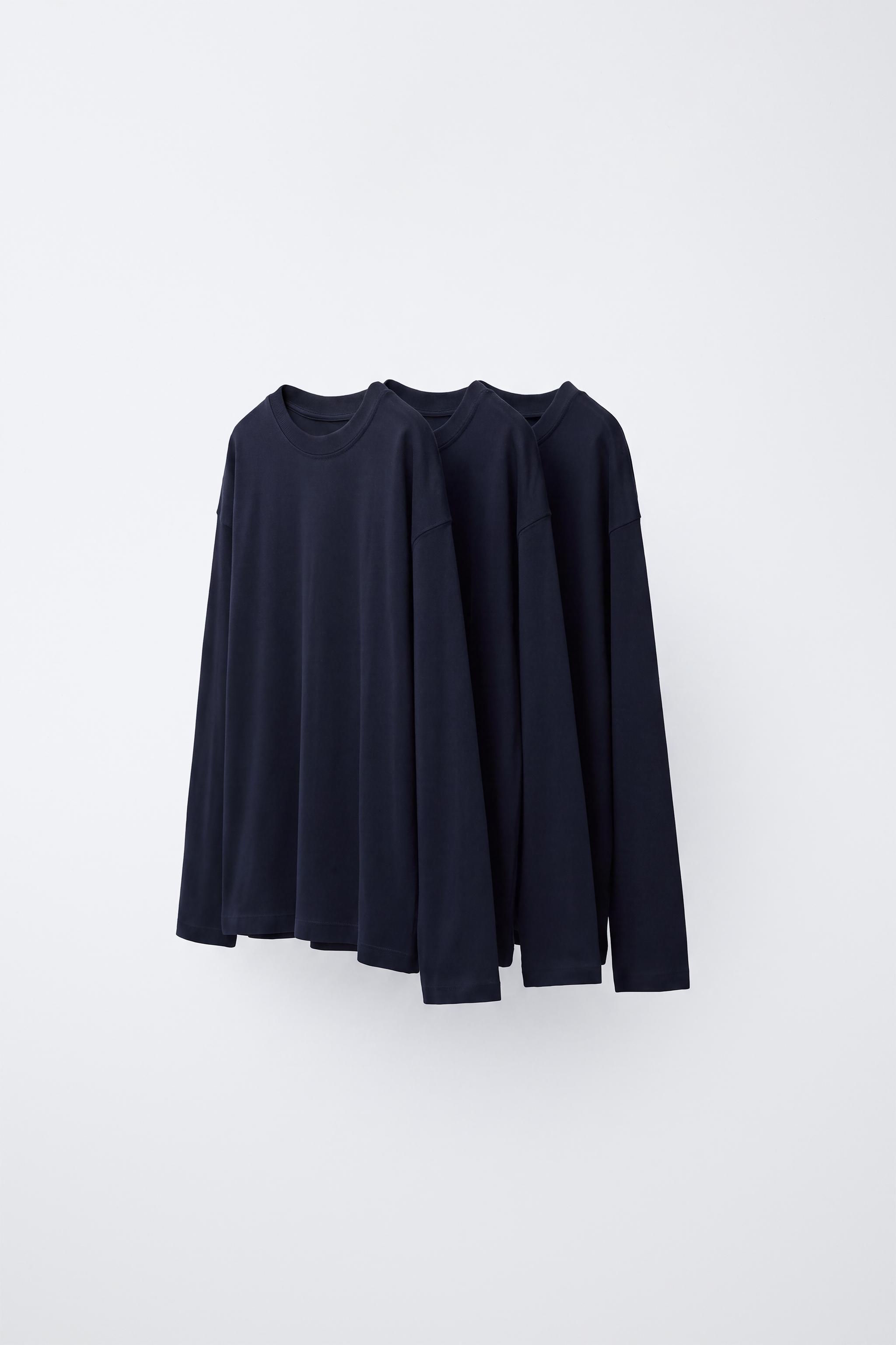 3-PACK OF SOLID LONG-SLEEVE T-SHIRTS